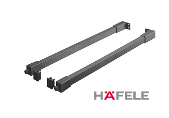 Рейлинги квадр. Белый 450 мм, MtxBoxS35