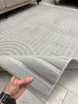 Ковер Сканди сизаль (SCANDY) 160х230 10949A - GREY / GREY