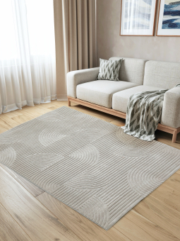 Ковер Сканди сизаль (SCANDY) 160х230 10946A - GREY / GREY